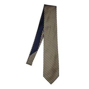 Tommy Hilfiger Necktie 100% Silk Men’s Blue & Yellow Striped Tie